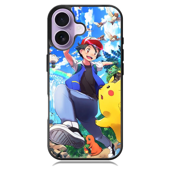 Pokemon Ash And Pikachu iPhone 17 Case OV9392