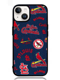 St Louis Cardinals Pattern iPhone 14 Case OV9208