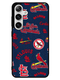 St Louis Cardinals Pattern Samsung Galaxy S24 5G Case
