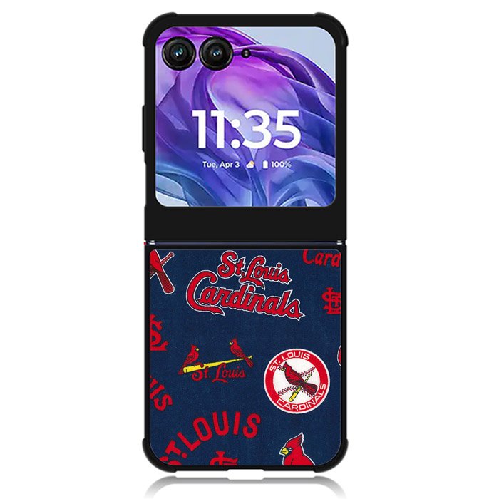 St Louis Cardinals Pattern Motorola Moto Razr Plus 2024 , Moto Razr+ 2024 Case