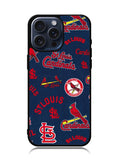 St Louis Cardinals Pattern iPhone 15 Pro Case OV9208