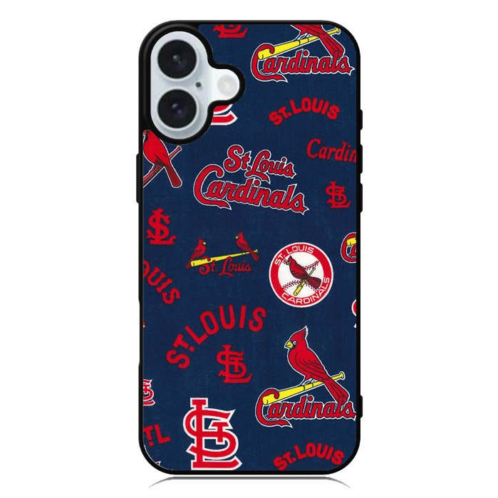 St Louis Cardinals Pattern iPhone 16 Case