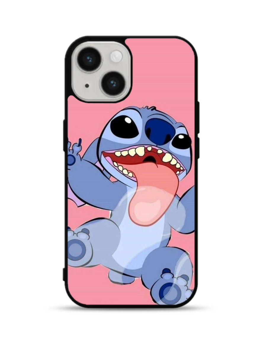 Stitch on the wall iPhone 15 Plus Case