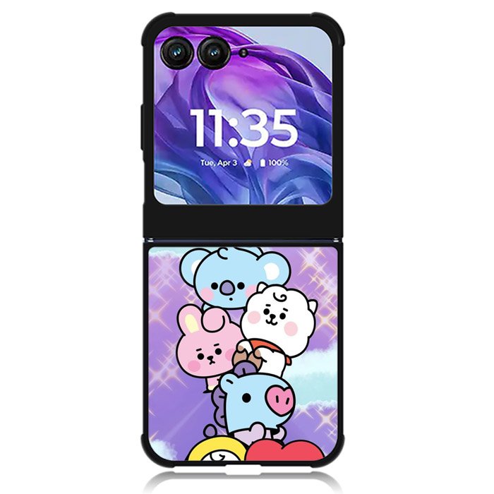 Happy BT21 Motorola Moto Razr Plus 2024 , Moto Razr+ 2024 Case OV9311