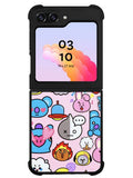 Pattern BT21 Cute Samsung Galaxy Z Flip 5 5G 2023 Case OV9288