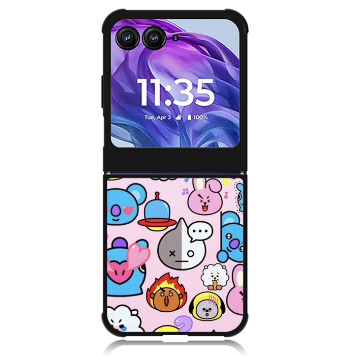 Pattern BT21 Cute Motorola Moto Razr Plus 2024 , Moto Razr+ 2024 Case OV9288