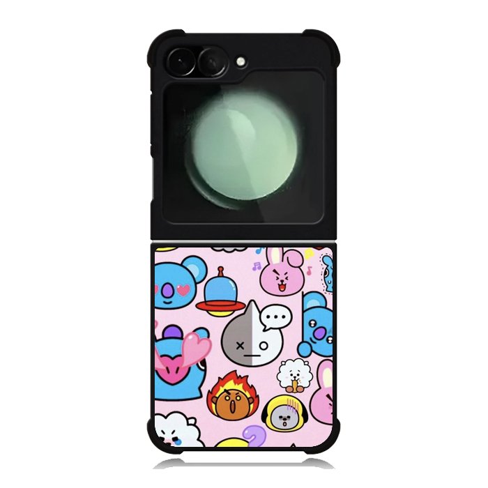 Pattern BT21 Cute Samsung Galaxy Z Flip 6 5G 2024 Case OV9288