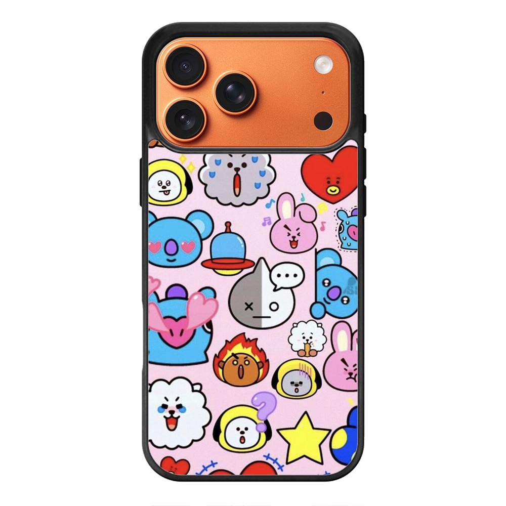 Pattern BT21 Cute iPhone 17 Pro Max Case OV9288