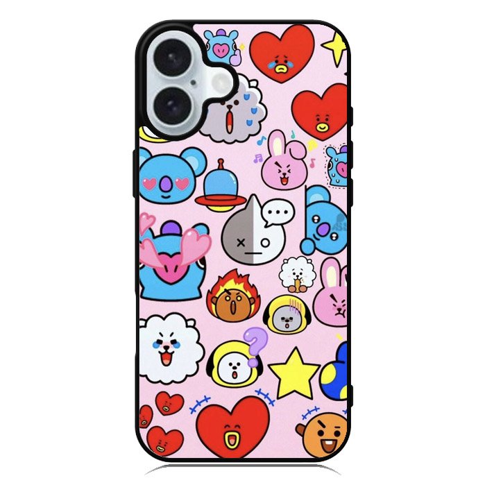 Pattern BT21 Cute iPhone 16 Case QC9288