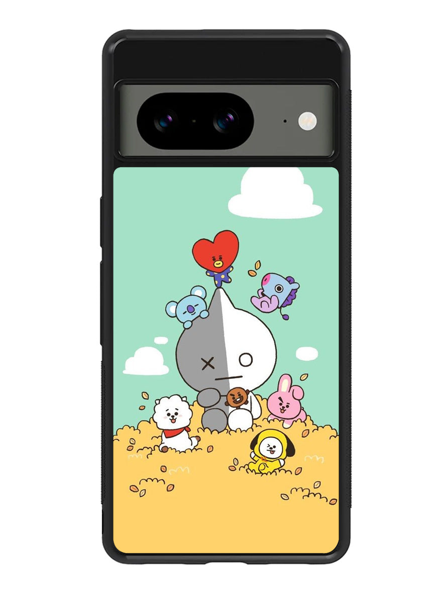 BT21 on the straw Google Pixel 8 Case QC9307