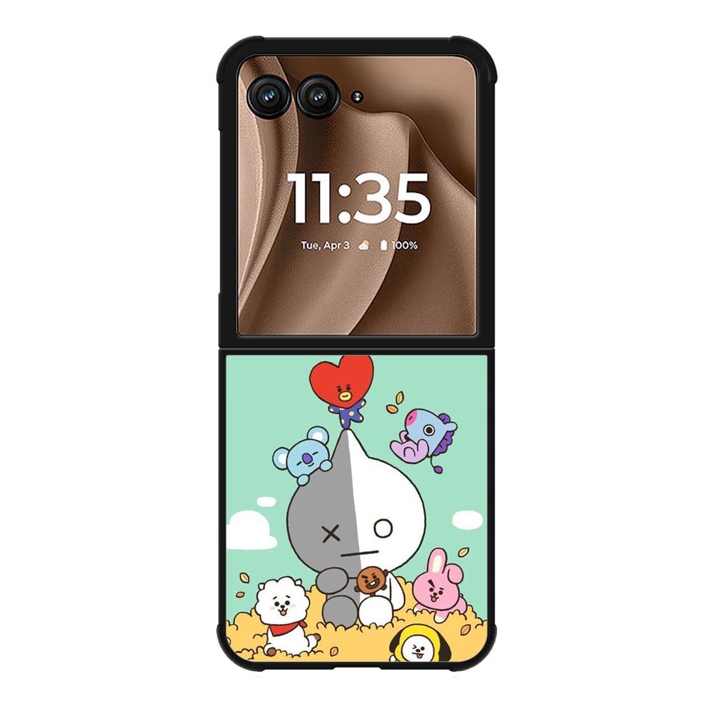 BT21 on the straw Motorola Moto RAZR Plus 2025 Case OV9307