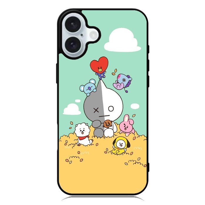 BT21 on the straw iPhone 16 Case QC9307