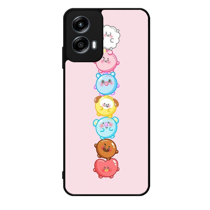 Kawaii Cute BT21 Motorola Moto G Play 2024 Case OV9294