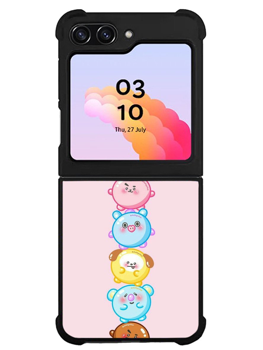 Kawaii Cute BT21 Samsung Galaxy Z Flip 5 5G 2023 Case OV9294