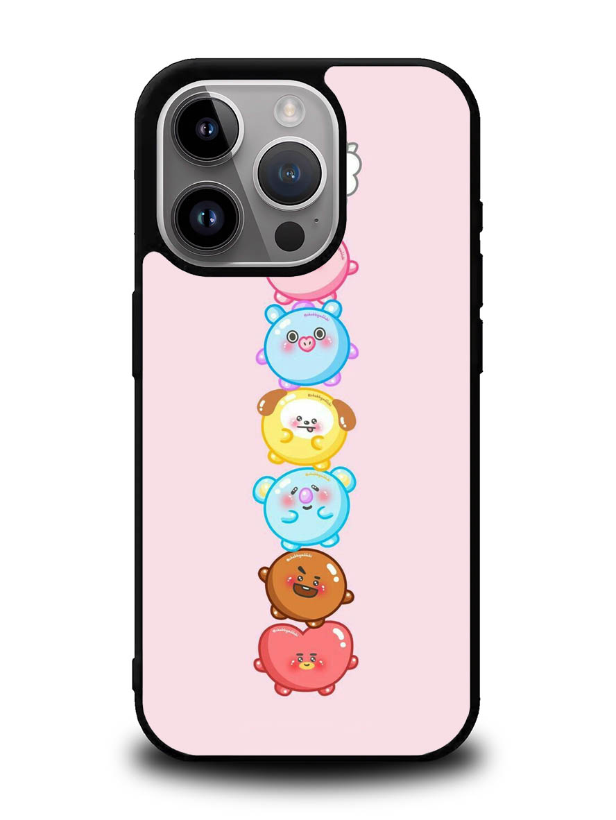 Kawaii Cute BT21 iPhone 16 Pro Max Case OV9294