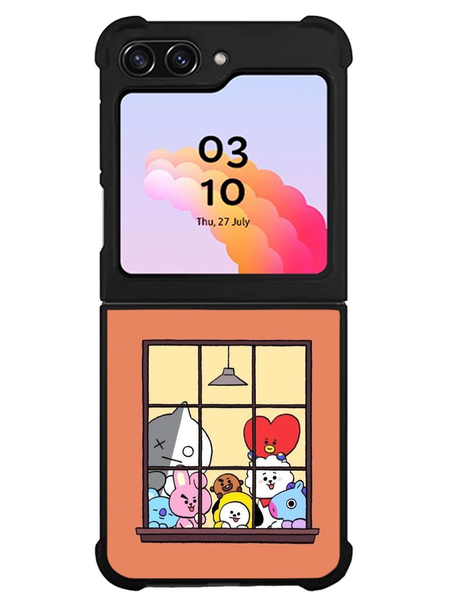 Lovely BT21 Samsung Galaxy Z Flip 5 5G 2023 Case OV9290
