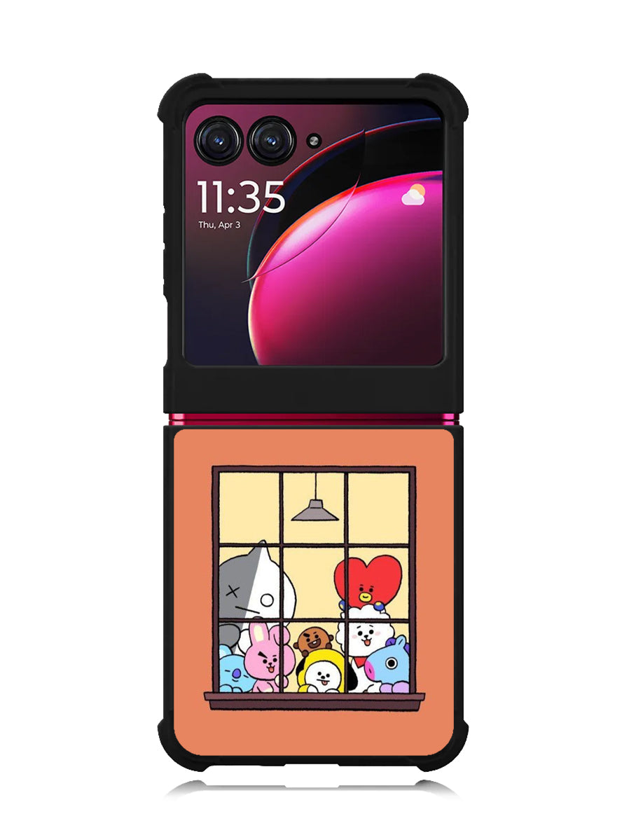 Lovely BT21 Motorola Moto Razr Plus 2023 , Moto Razr+ 2023 Case OV9290
