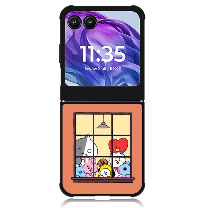 Lovely BT21 Motorola Moto Razr Plus 2024 , Moto Razr+ 2024 Case OV9290