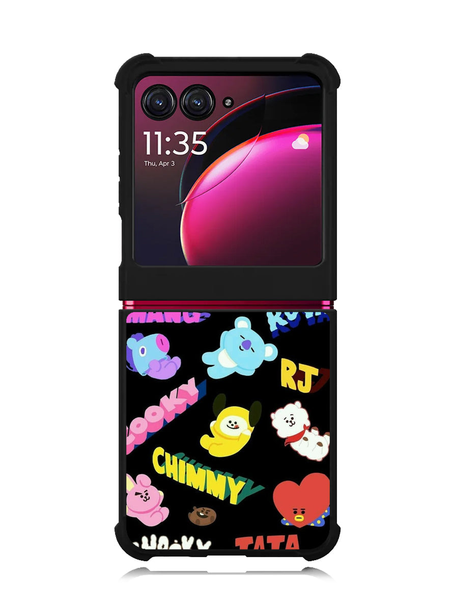 BTS BT21 Motorola Moto Razr Plus 2023 , Moto Razr+ 2023 Case OV9301