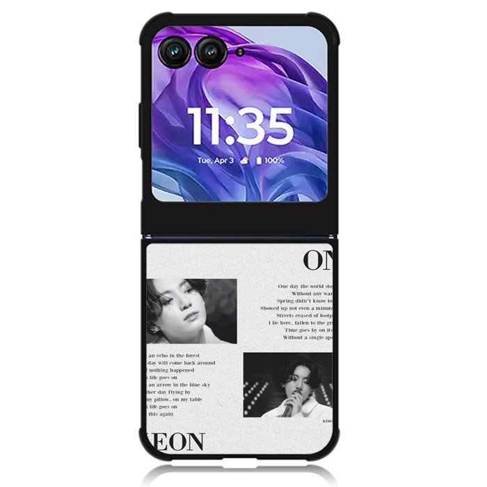 Life Goes On Jungkook Motorola Moto Razr Plus 2024 , Moto Razr+ 2024 Case OV9291