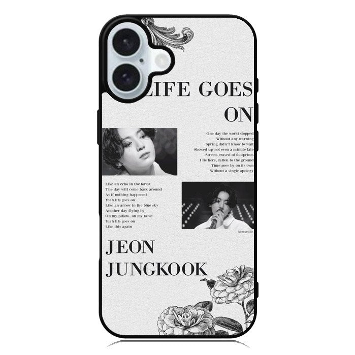 Life Goes On Jungkook iPhone 16 Case QC9291