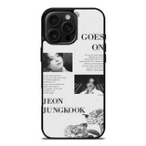 Life Goes On Jungkook iPhone 16 Pro Case OV9291