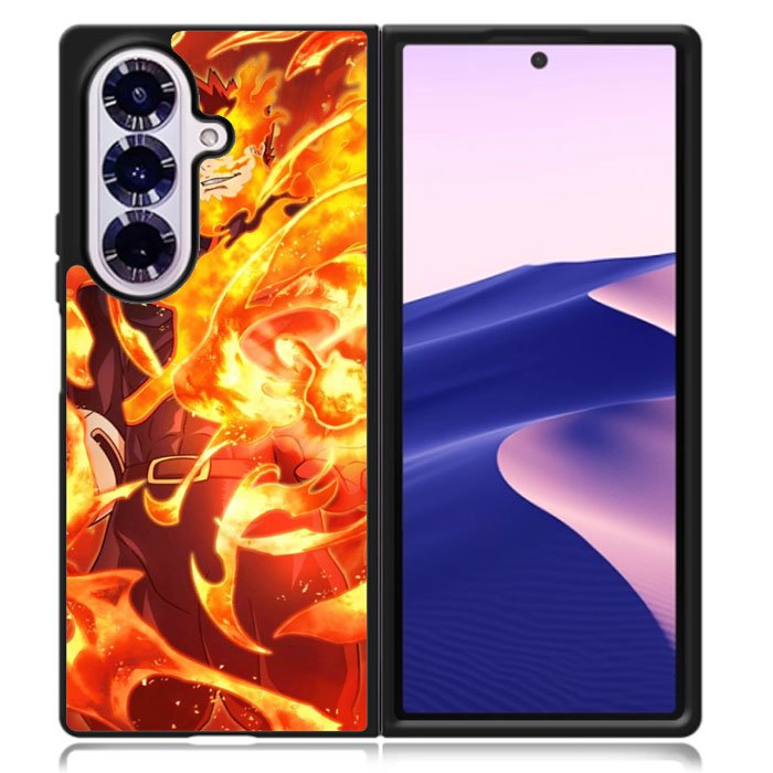 Enji Todoroki BNHA Samsung Galaxy Z Fold 7 Case OV9160