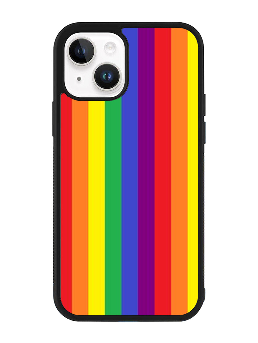 Rainbow Stripes iPhone 14 Plus Case QC8573