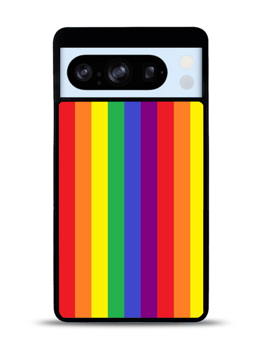 Rainbow Stripes Google Pixel 8 Pro Case QC8573