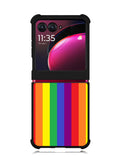 Rainbow Stripes Motorola Moto Razr Plus 2023 , Moto Razr+ 2023 Case OV8573