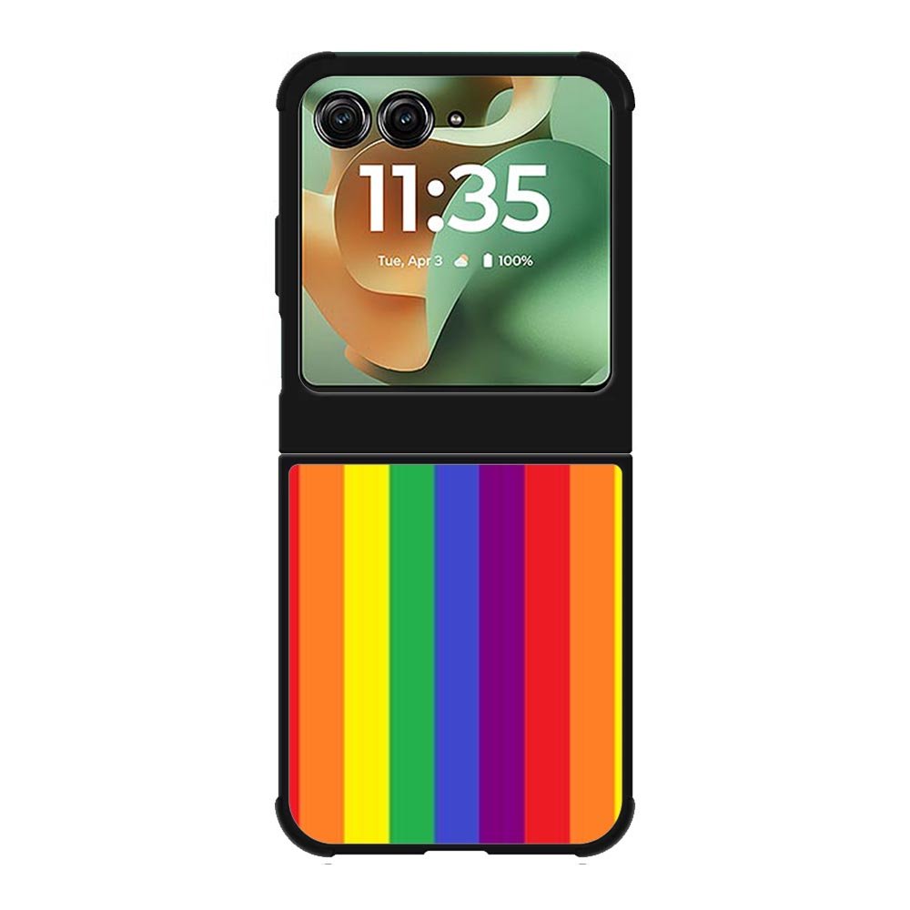 Rainbow Stripes Motorola Moto RAZR 2025 Case OV8573