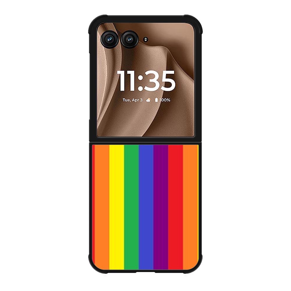 Rainbow Stripes Motorola Moto RAZR Plus 2025 Case OV8573