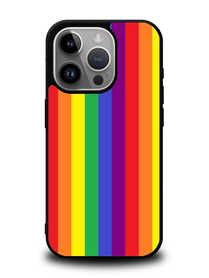 Rainbow Stripes iPhone 16 Pro Max Case OV8573