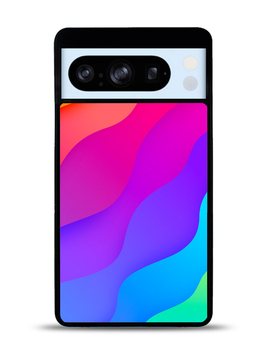 Rainbow Wave Google Pixel 8 Pro Case QC8574