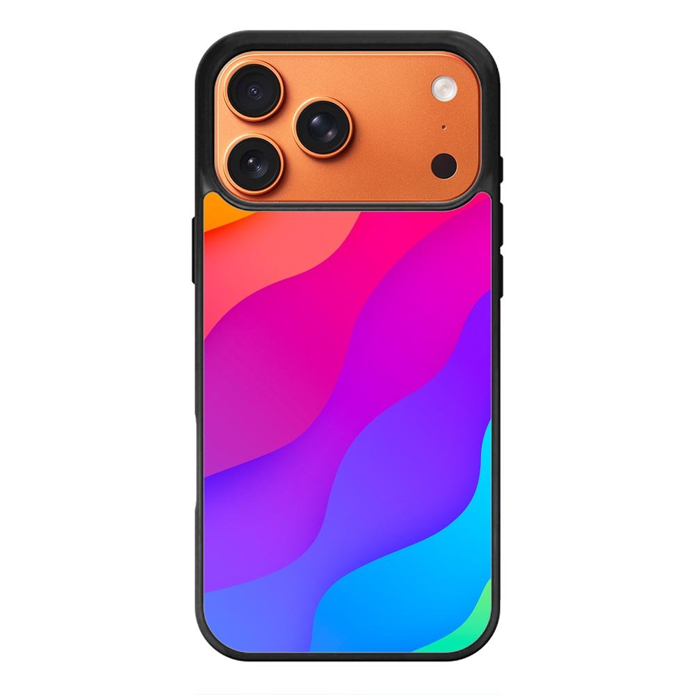 Rainbow Wave iPhone 17 Pro Case OV8574