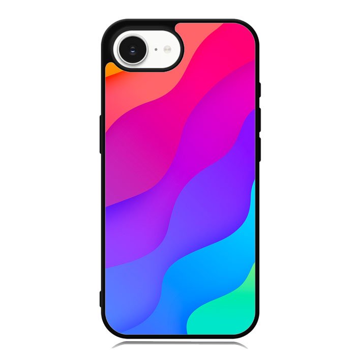 Rainbow Wave iPhone 16e Case OV8574