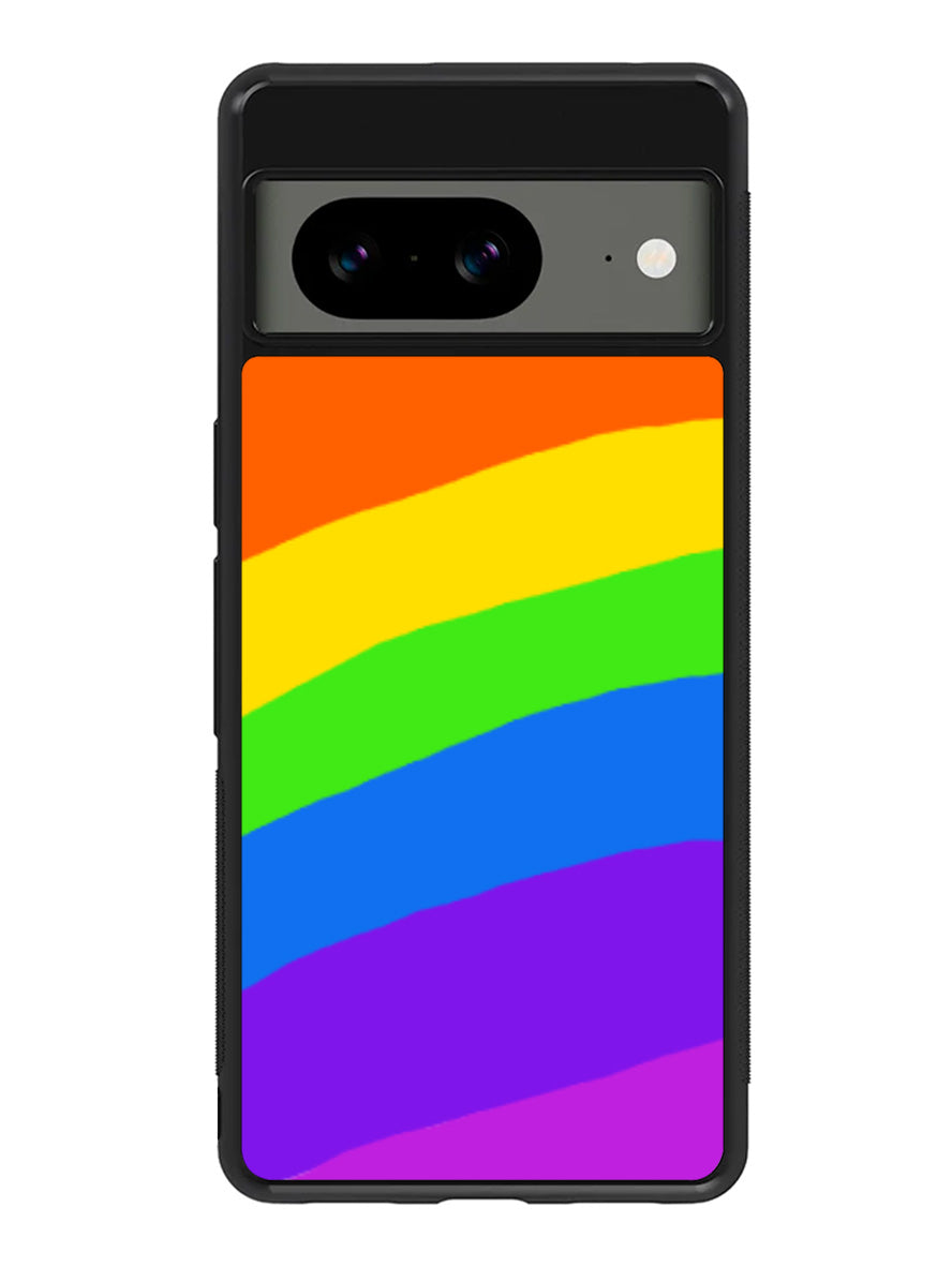 Rainbow Round Google Pixel 8 Case QC8575