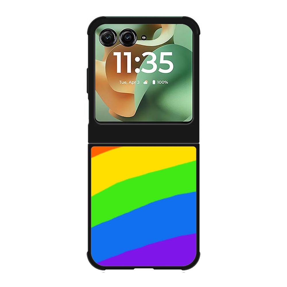 Rainbow Round Motorola Moto RAZR 2025 Case OV8575