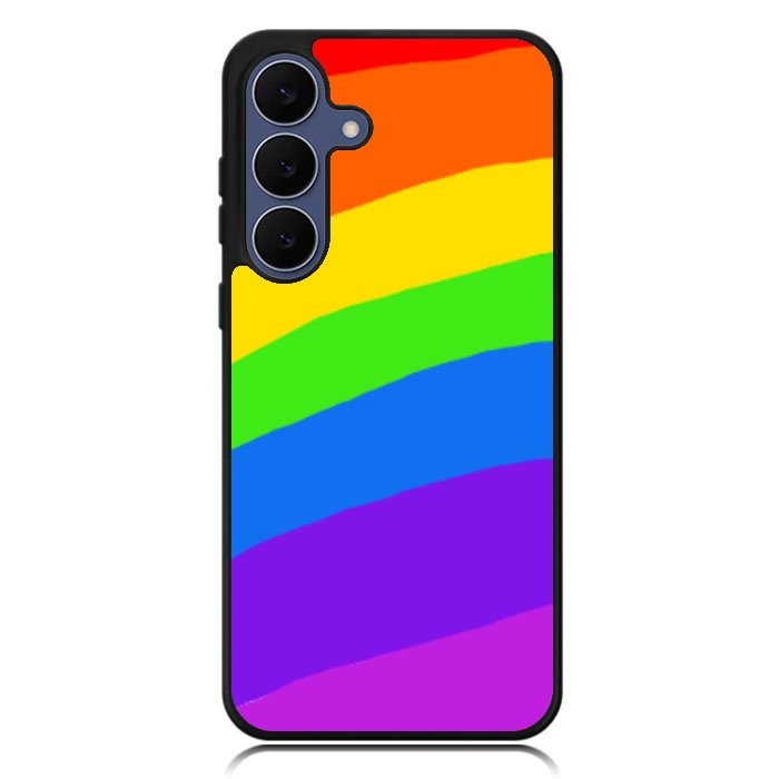Rainbow Round Samsung Galaxy S25 FE Case OV8575
