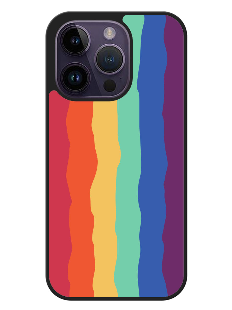 Pride Rainbow Stripes iPhone 14 Pro Max Case OV8576