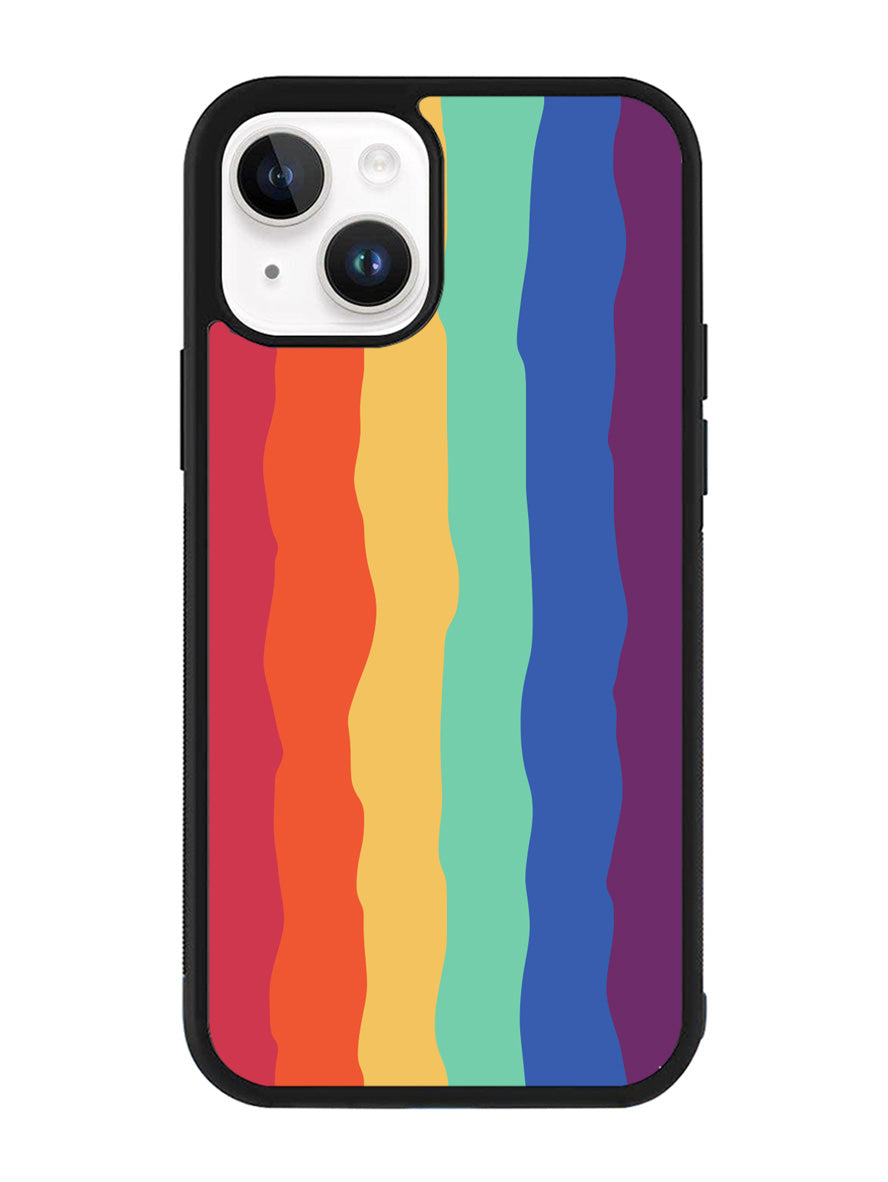 Pride Rainbow Stripes iPhone 15 Case OV8576