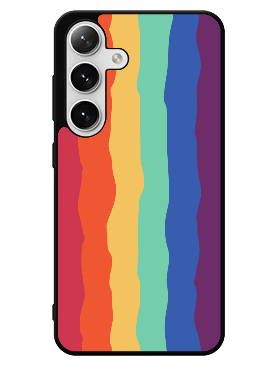 Pride Rainbow Stripes Samsung Galaxy S25 5G Case