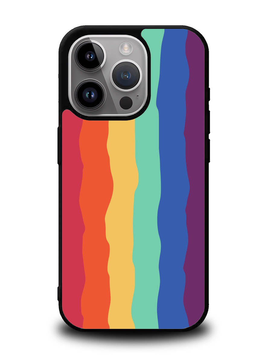 Pride Rainbow Stripes iPhone 16 Pro Max Case