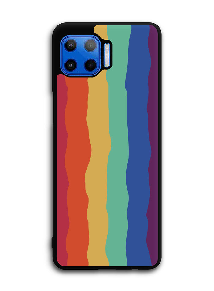 Pride Rainbow Stripes Motorola Moto One 5G Case , Moto One 5G UW Case , Moto G 5G Plus Case