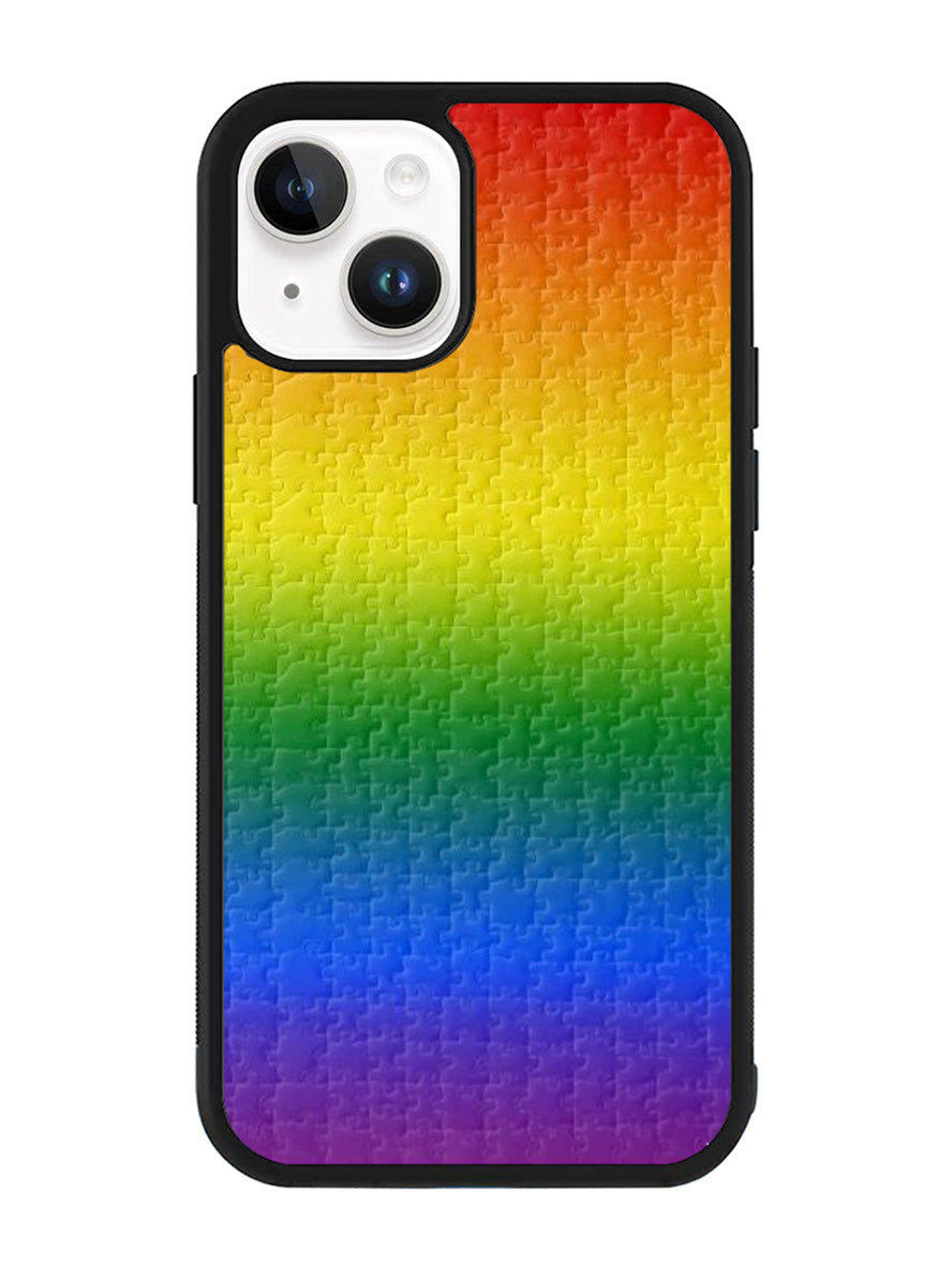 Puzzle Rainbow iPhone 14 Case QC8577