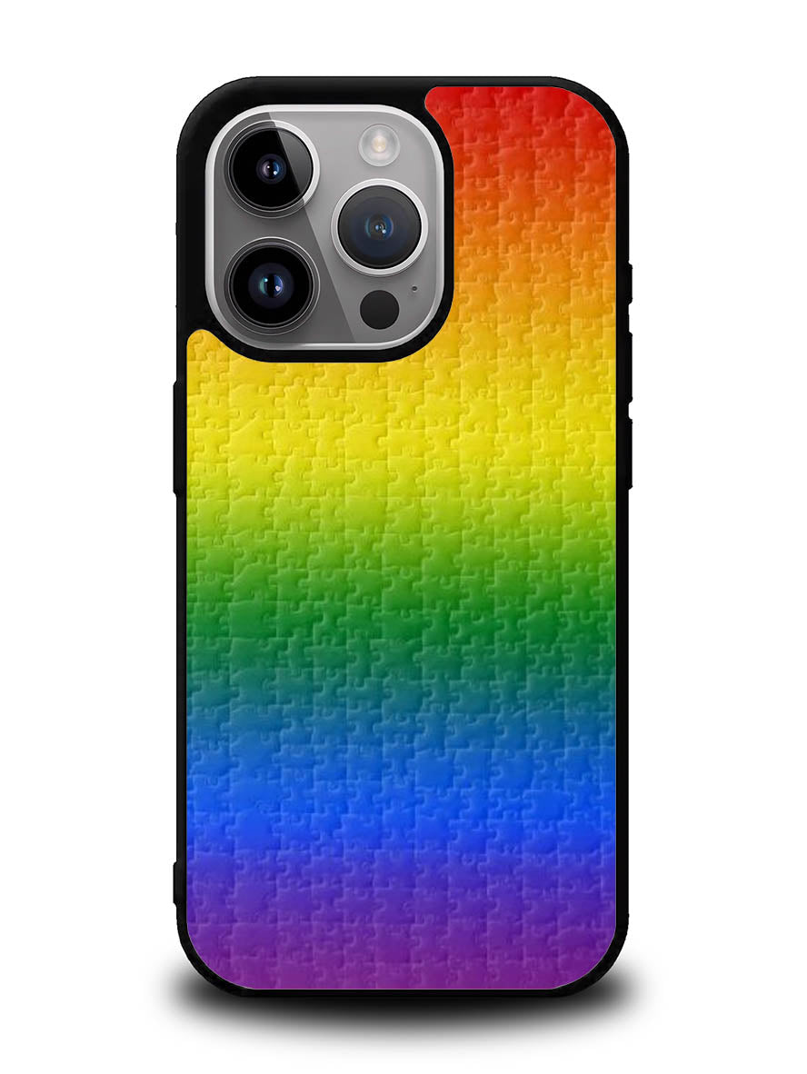 Puzzle Rainbow iPhone 16 Pro Max Case OV8577