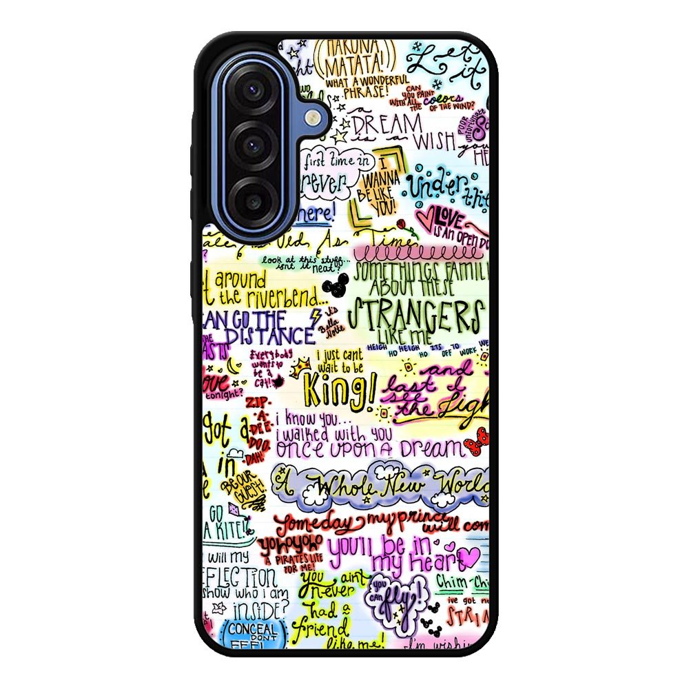 Disney Song Lyrics Samsung Galaxy A17 Case QC4702