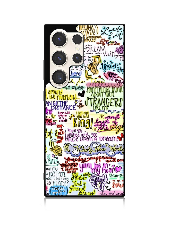 Disney Song Lyrics Samsung Galaxy S25 Ultra 5G Case QC4702