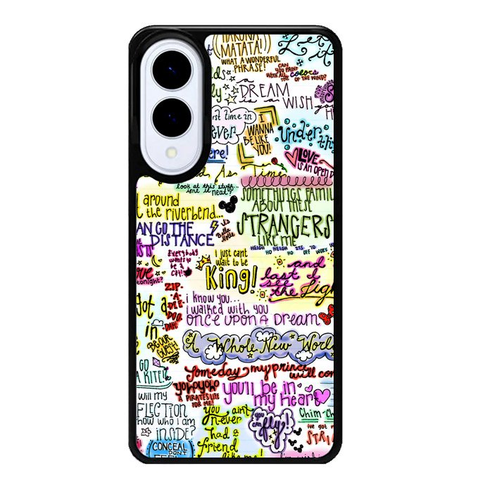 Disney Song Lyrics Samsung Galaxy S25 Edge 5G Case OV4702