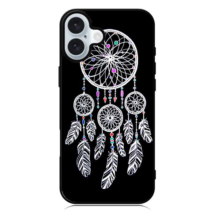 Black Dream Catcher iPhone 16 Case QC4163